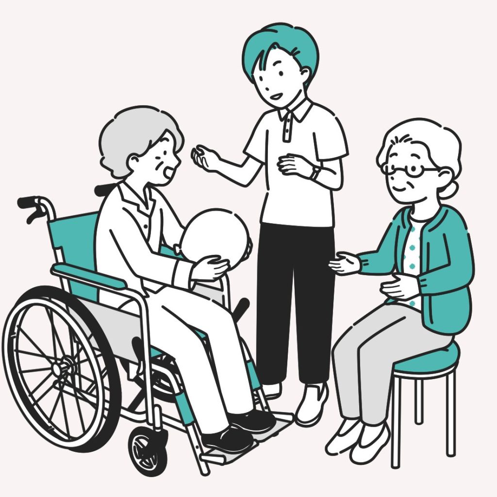 風船を使ったレクリエーション